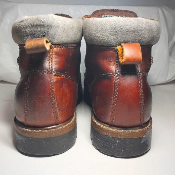 Skechers Mens Brown Leather Boots Size 10- A+ Condition - Picture 5 of 7